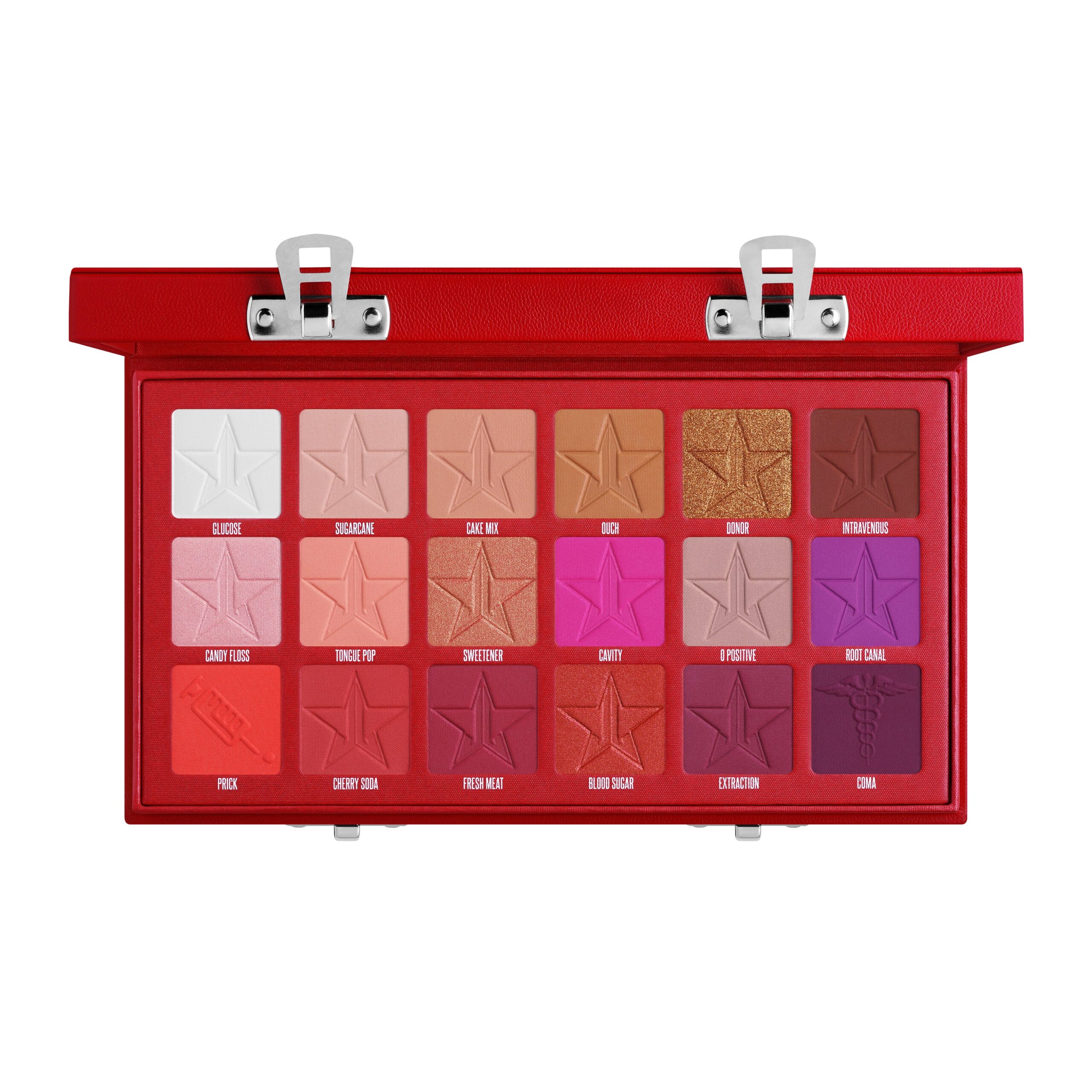 Jeffree Star Blood Sugar palette open