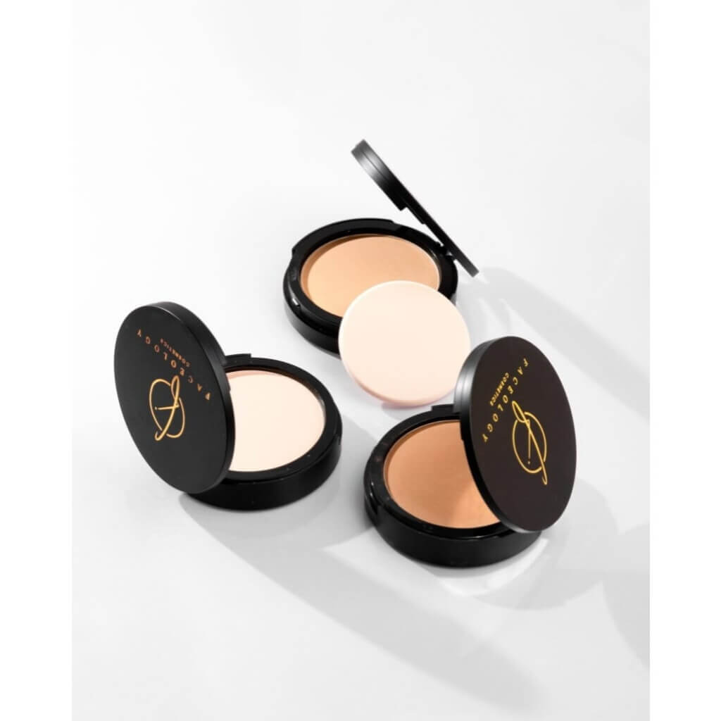 Faceology pressed powder natural finish
